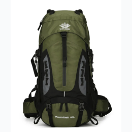 60L Large Capacity Outdoor Hiking/Traveling Backpack - 2 Color Options