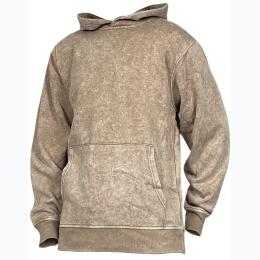 Men's Acid Wash Pullover Fleece Hoodie - 3 Color Options