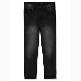 Boy's True Indigo Denim Jeans in Faded Sandblast Black Wash