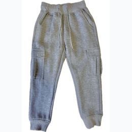 Boy's Cargo Pocket Fleece Jogger Pants - 2 Color Options