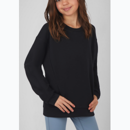 Girls Soft Scuba Zuri Crew Neck Sweatshirt - 3 Color Options