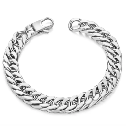 Men's Titanium Steel Chain Link Bracelet