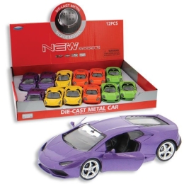 Metal Die-Cast Pullback Sports Car - 7 Color Options