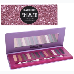 Kozmic Colours Shimmer 12 Color Eyeshadow Palette