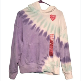 Women's Relaxed Fit Tie-Dye Hoodie by WildFox - Purple